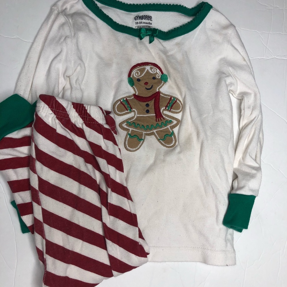 Gymboree Gingerbread Girl Christmas Pajamas 18-24